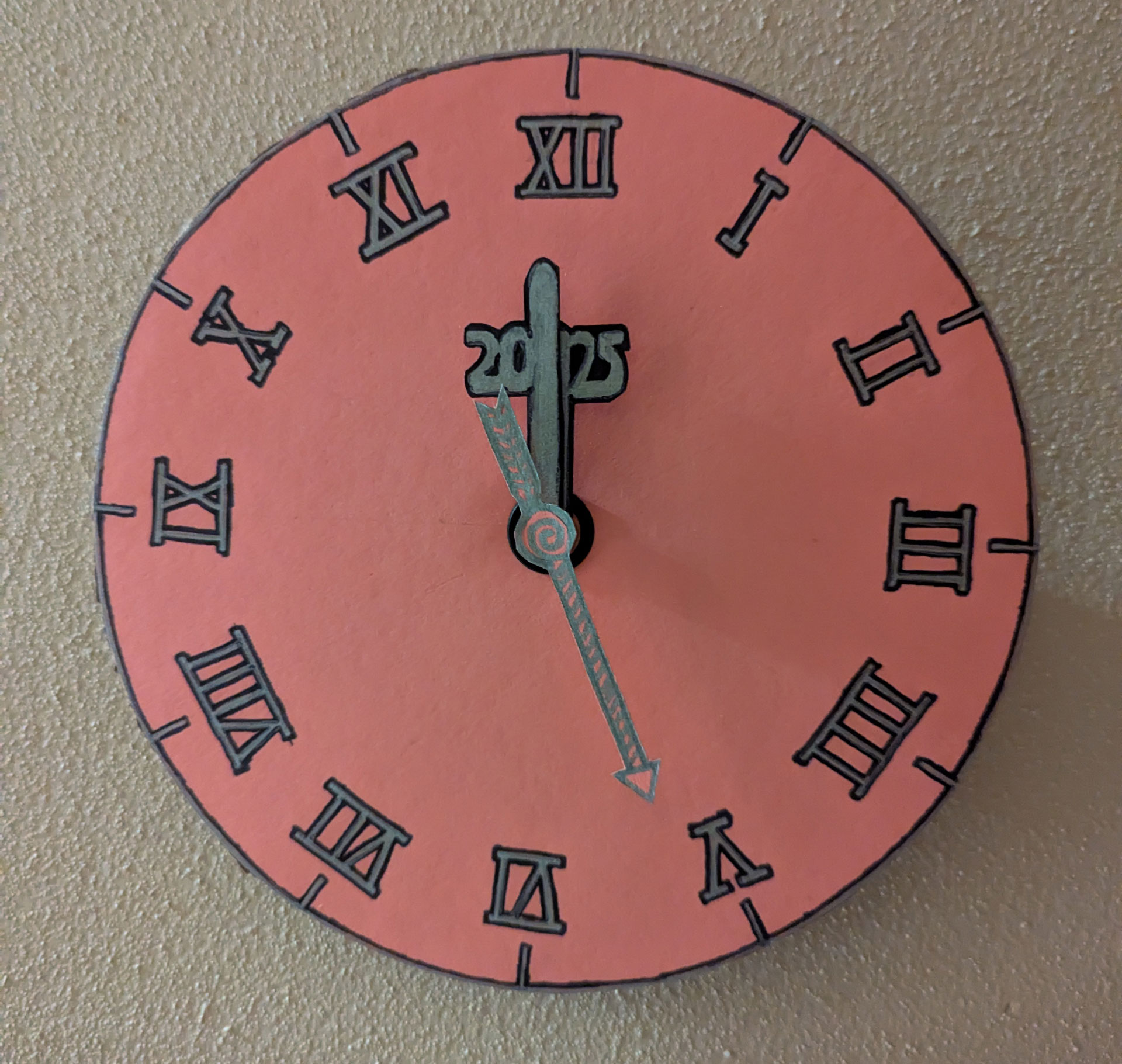 The pink clock
